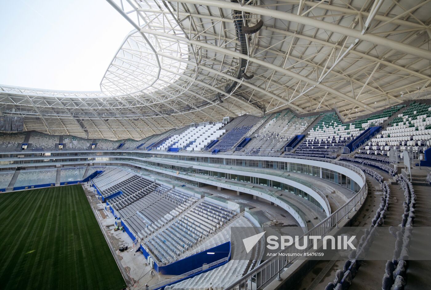 Turf laid at Samara Arena