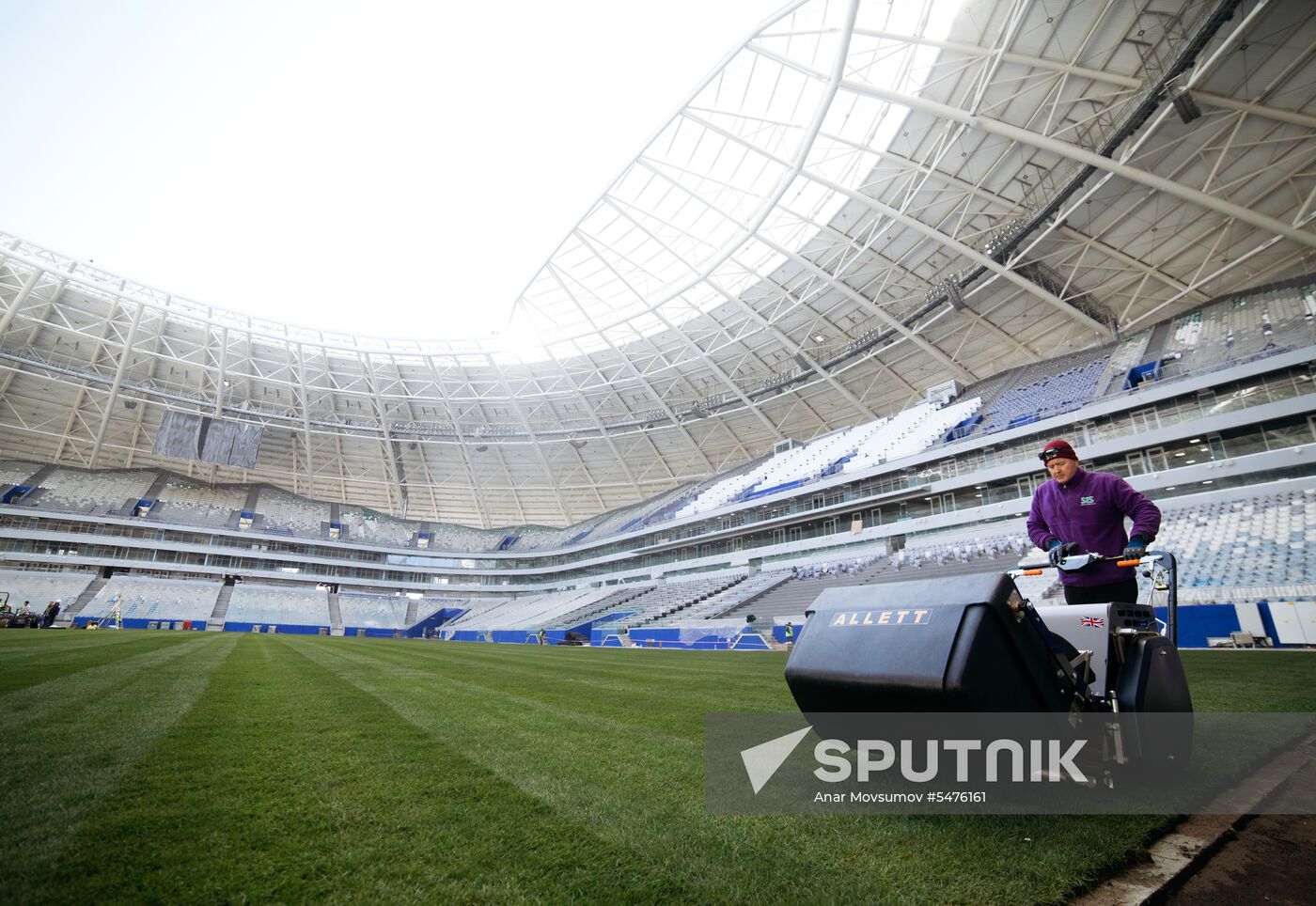 Turf laid at Samara Arena