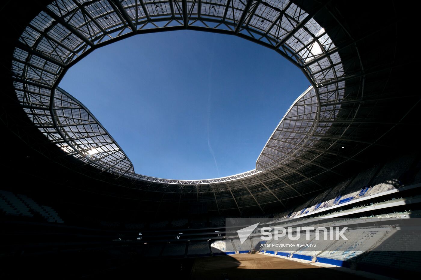 Turf laid at Samara Arena