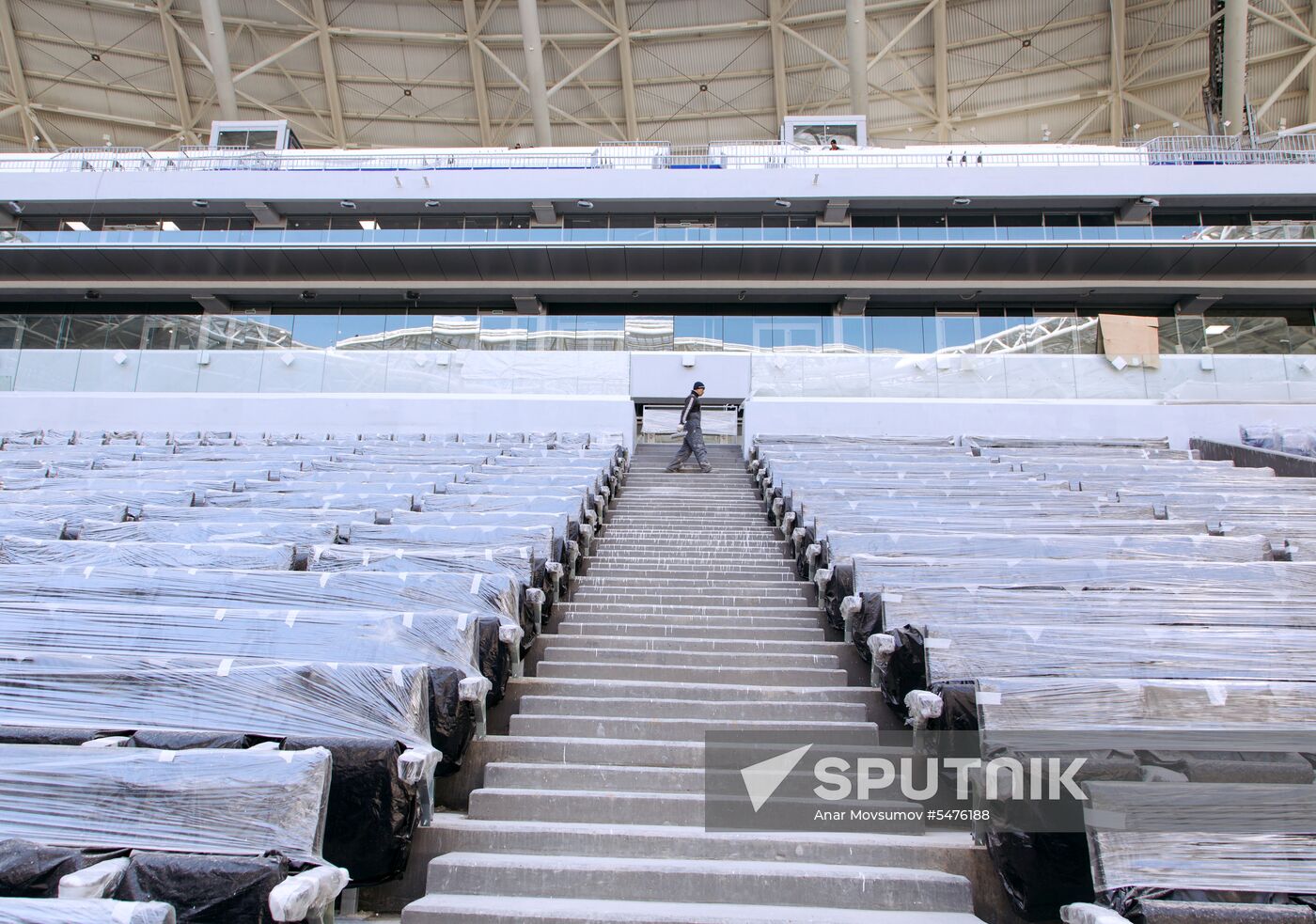 Turf laid at Samara Arena