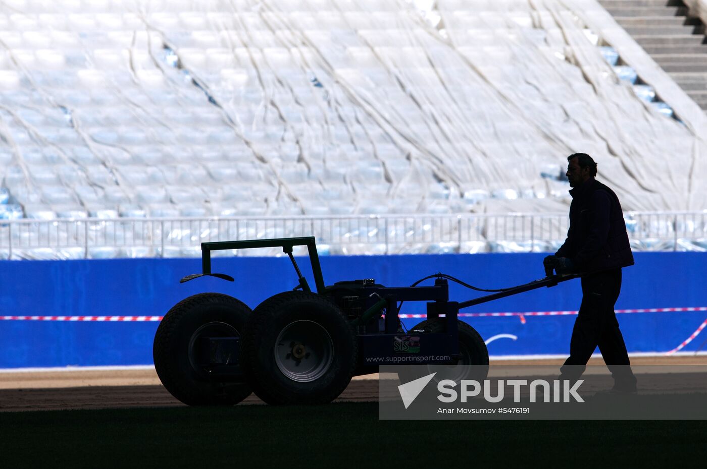 Turf laid at Samara Arena