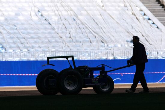 Turf laid at Samara Arena