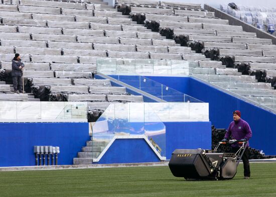 Turf laid at Samara Arena