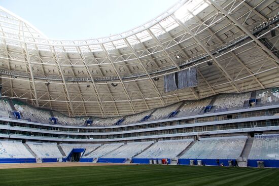 Turf laid at Samara Arena