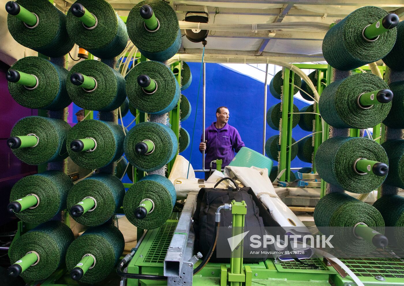 Turf laid at Samara Arena