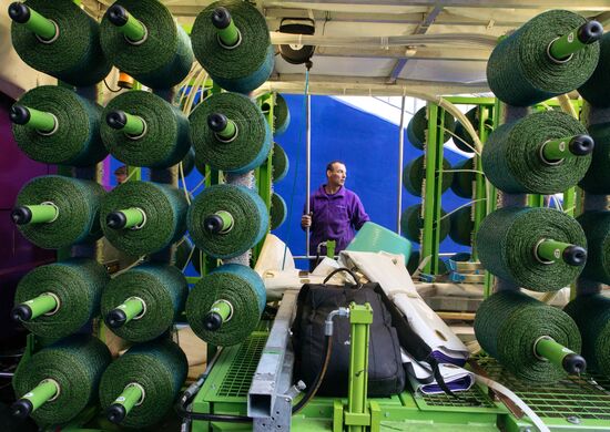 Turf laid at Samara Arena