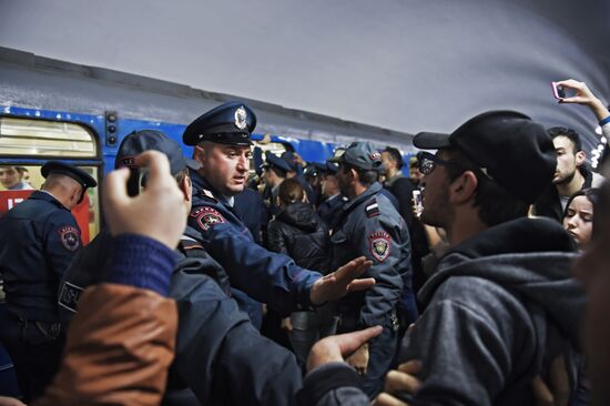 Opposition protest in Yerevan