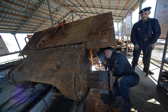 American Sherman tank restored in Primorye Territory