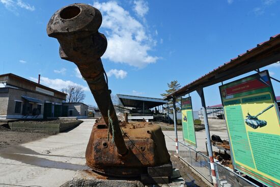 American Sherman tank restored in Primorye Territory