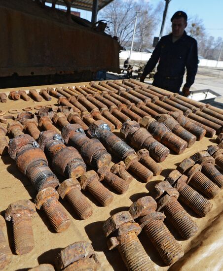 American Sherman tank restored in Primorye Territory