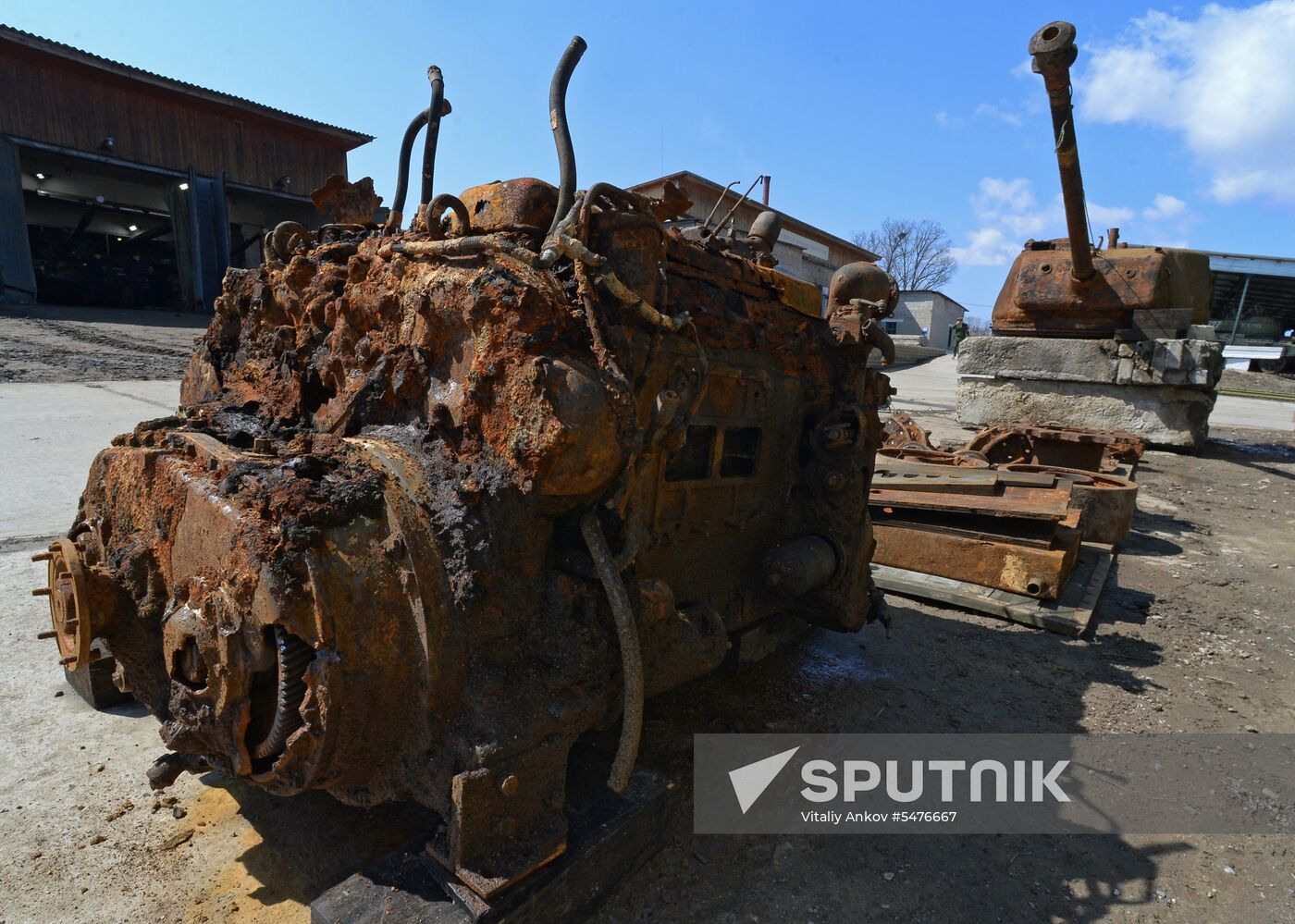 American Sherman tank restored in Primorye Territory