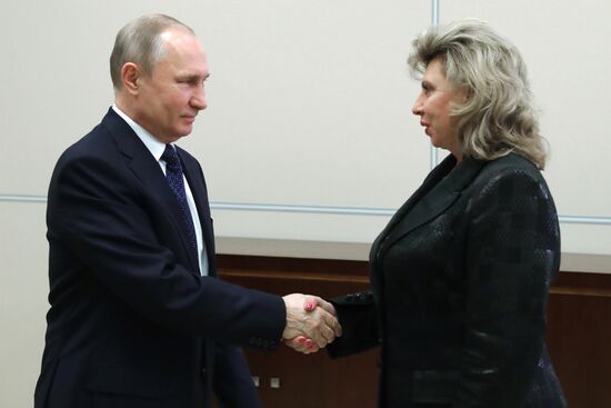President Vladimir Putin meets with High Commissioner for Human Rights Tatyana Moskolkova