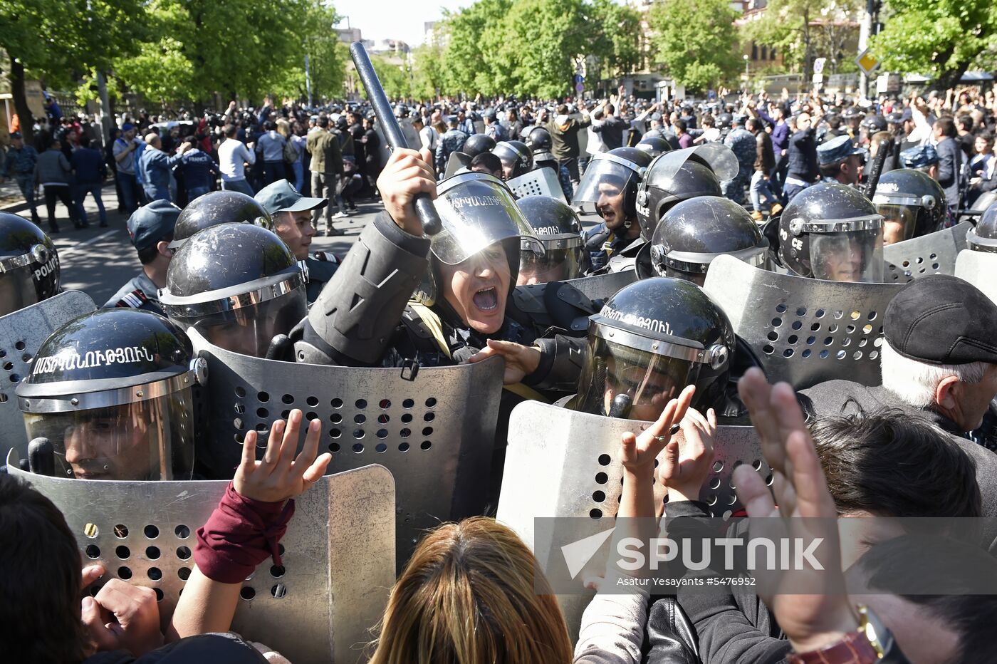 Opposition protest in Yerevan