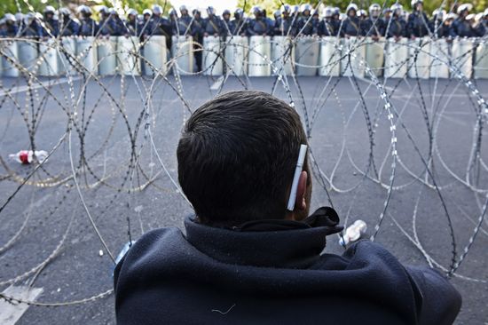 Opposition protest in Yerevan