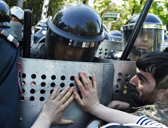 Opposition protest in Yerevan