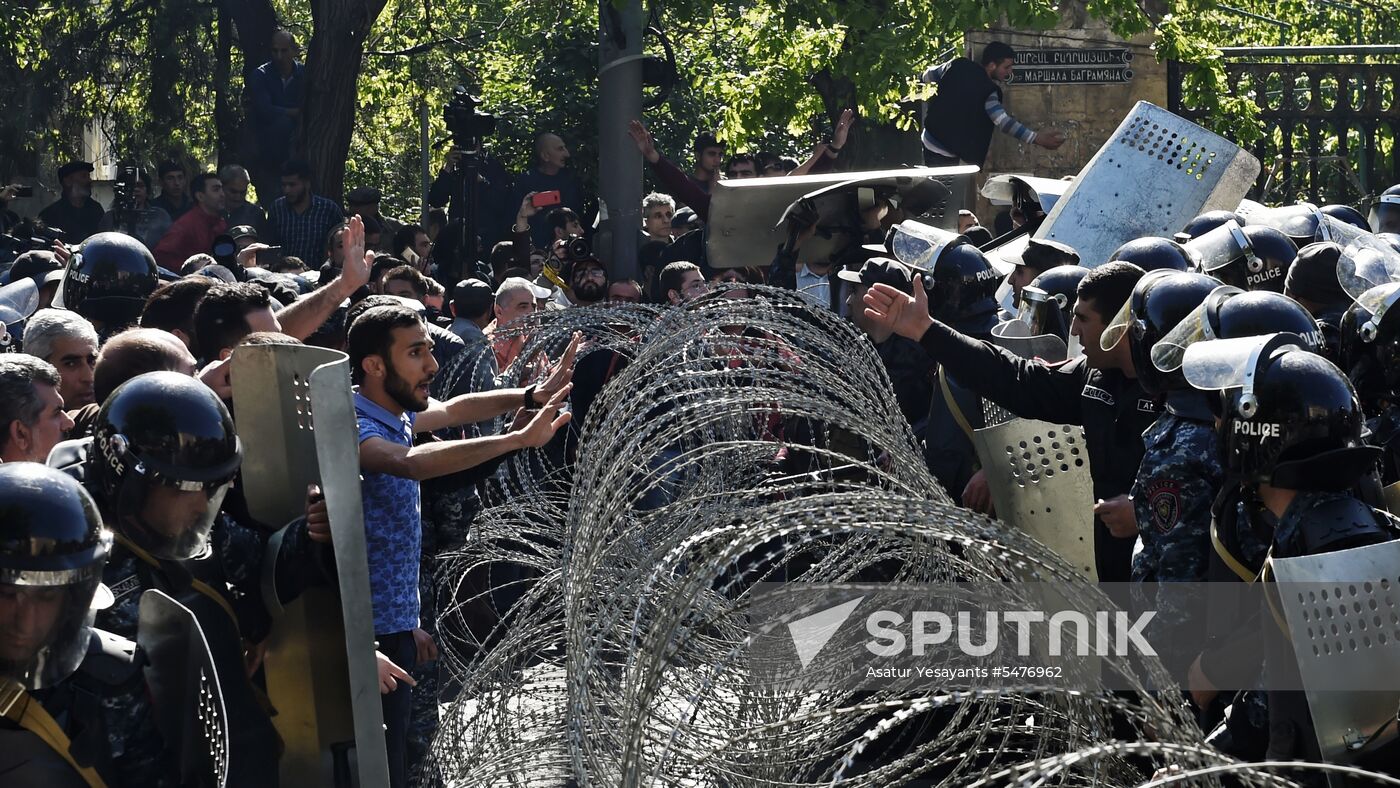 Opposition protest in Yerevan