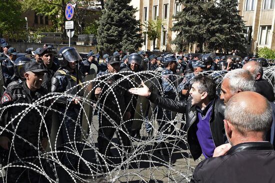 Opposition protest in Yerevan