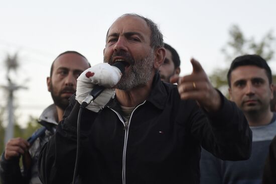 Opposition protest in Yerevan