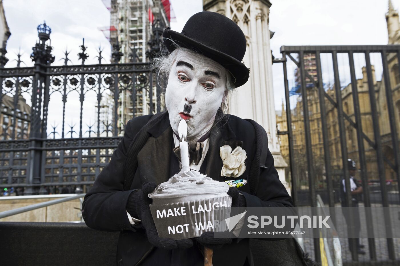 Protest in London against missile strikes on Syria