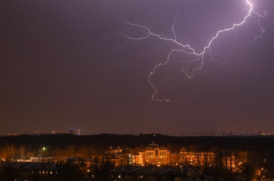 Thunderstorm in Moscow