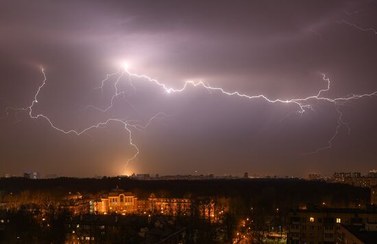 Thunderstorm in Moscow
