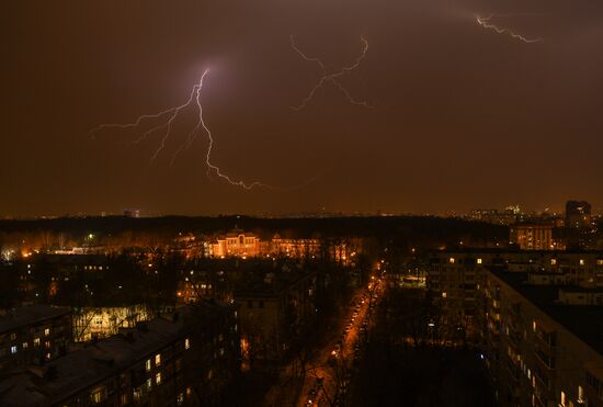 Thunderstorm in Moscow