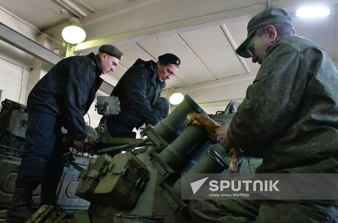 Central storage base for armored vehicles in Primorye