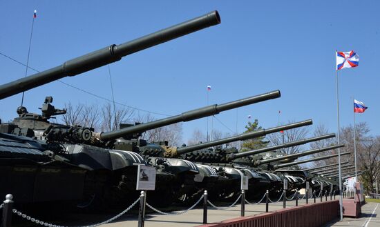 Central storage base for armored vehicles in Primorye