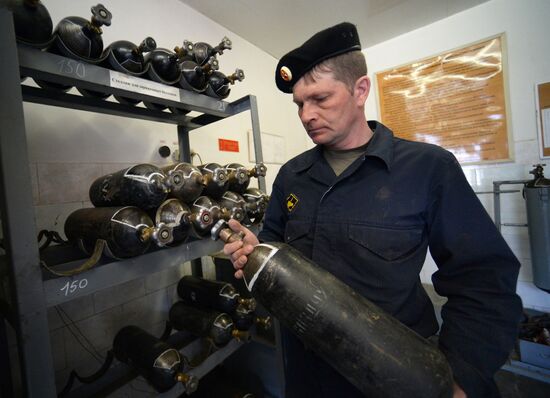 Central storage base for armored vehicles in Primorye