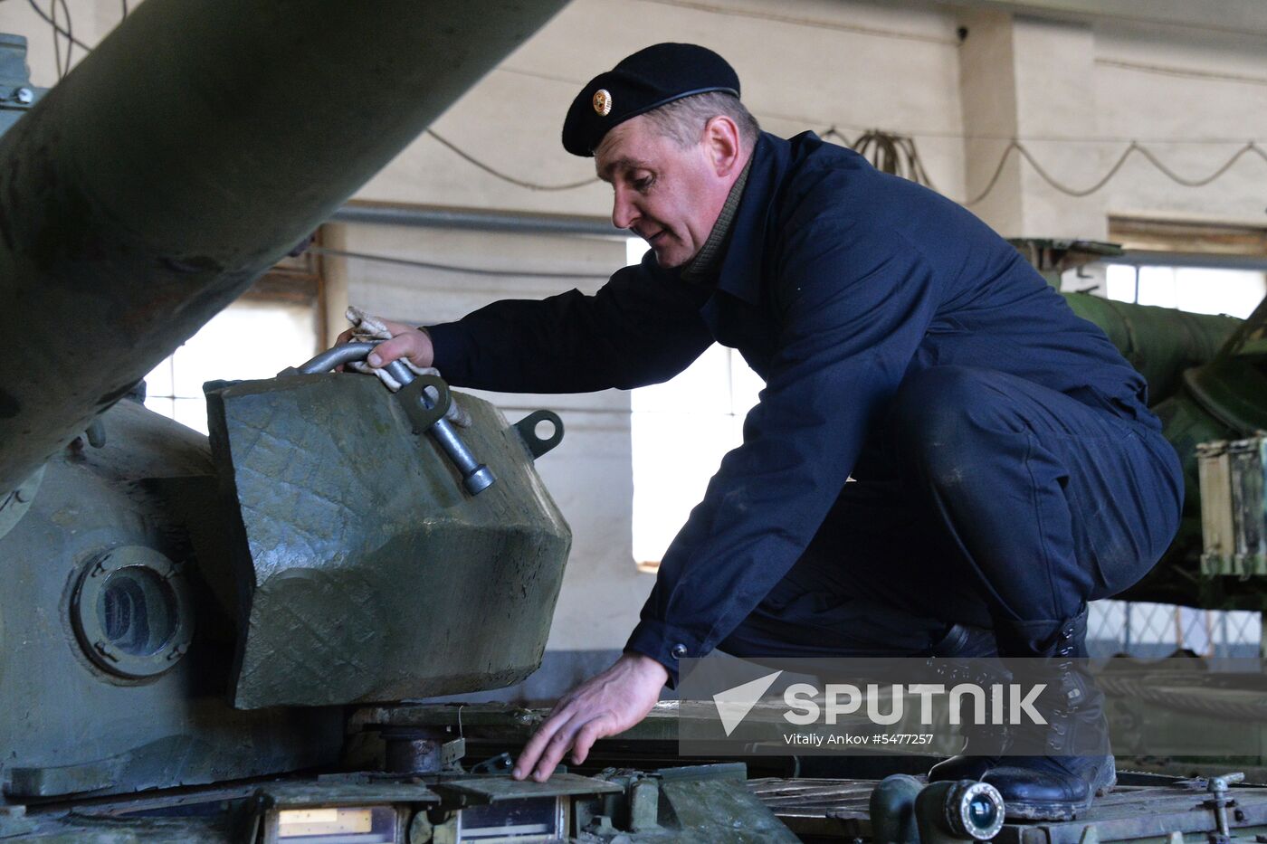 Central storage base for armored vehicles in Primorye