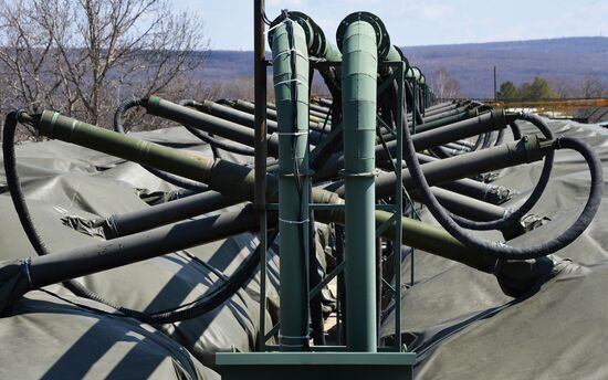 Central storage base for armored vehicles in Primorye