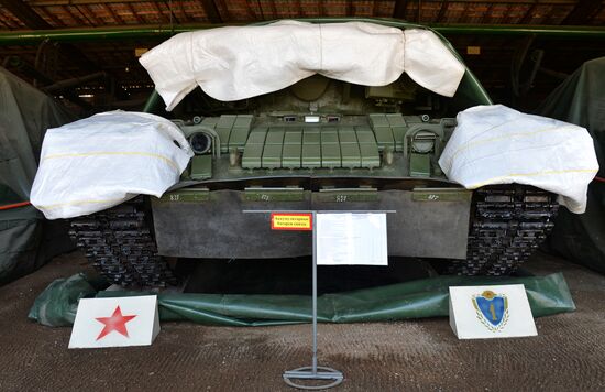 Central storage base for armored vehicles in Primorye