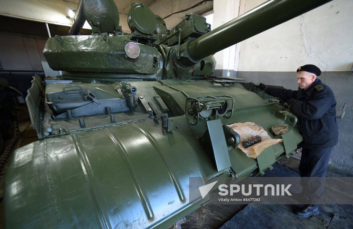 Central storage base for armored vehicles in Primorye