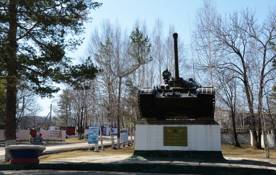 Central storage base for armored vehicles in Primorye
