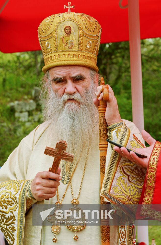 Serbian Orthodox Church's Metropolitan Amfilohije of Montenegro and the Littoral