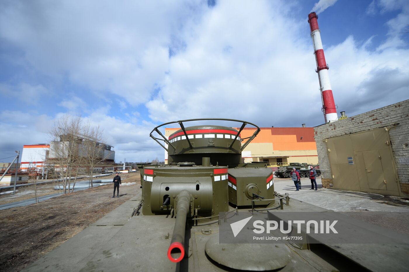 Testing replica of Soviet tank T-35 in Yekaterinburg