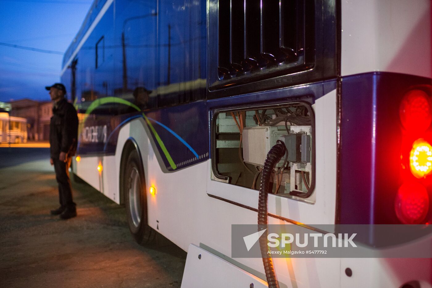 Crimea's first Russia-produced electric bus in service