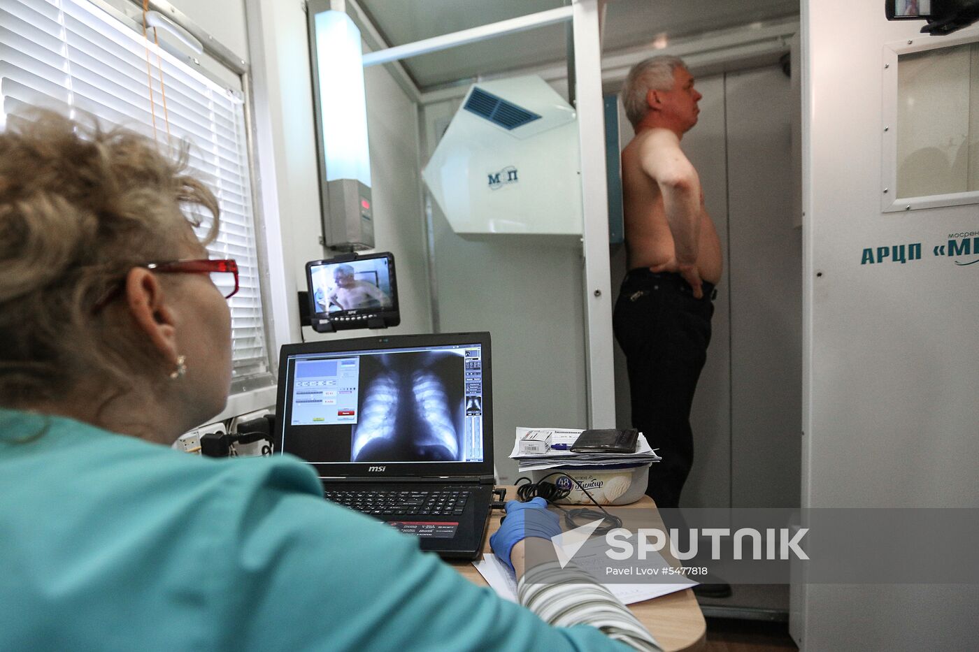 Medical screening residents of Umba village in Murmansk Region