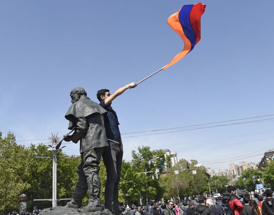 Opposition protests in Yerevan