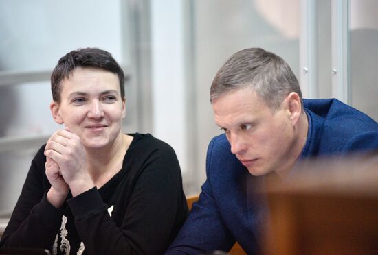 Court hearing on Nadezhda Savchenko's case in Kiev