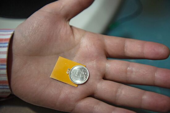 Novosibirsk master makes millimeter-and-a-half replica of 2018 FIFA World Cup mascot