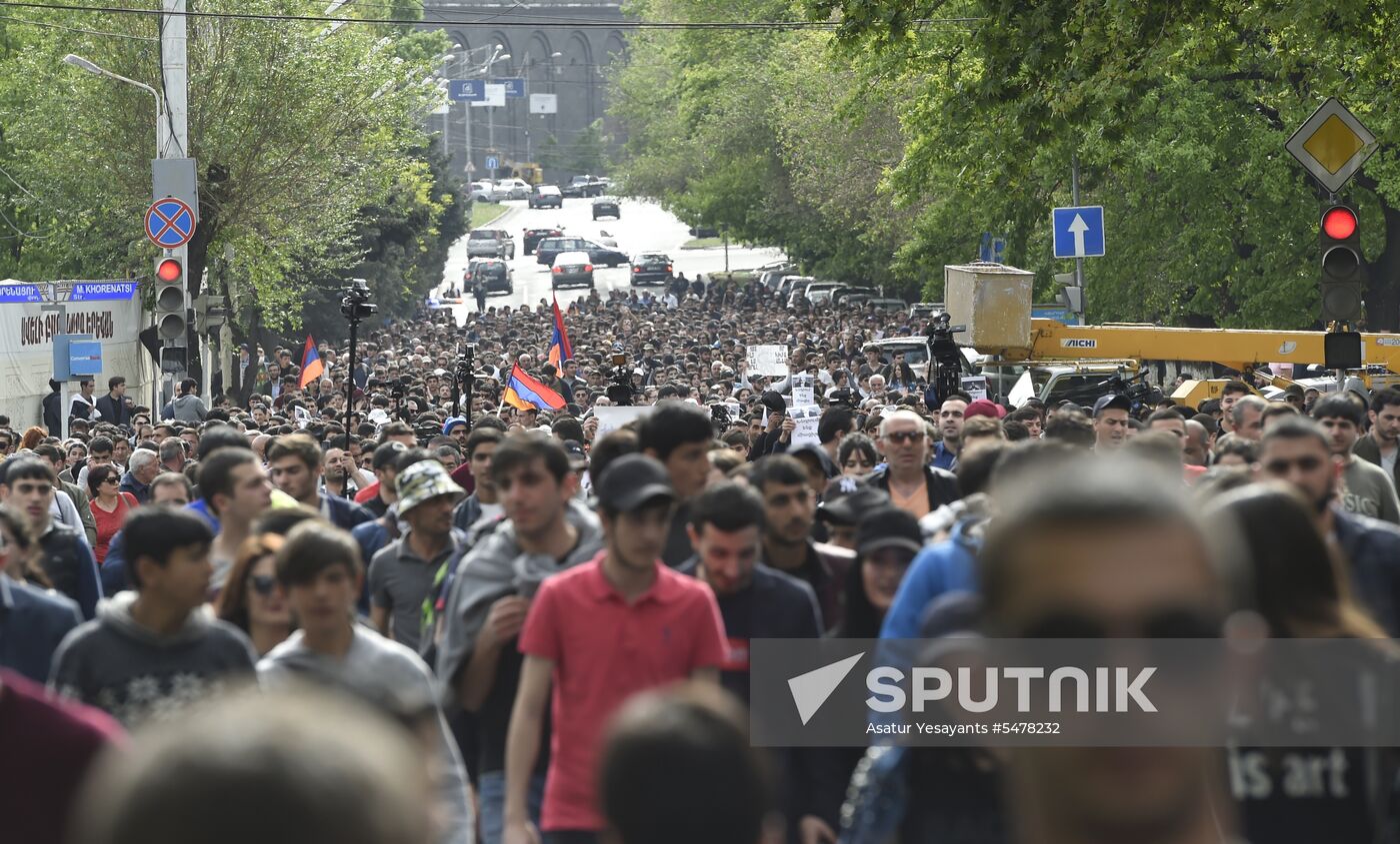 Opposition protests in Yerevan