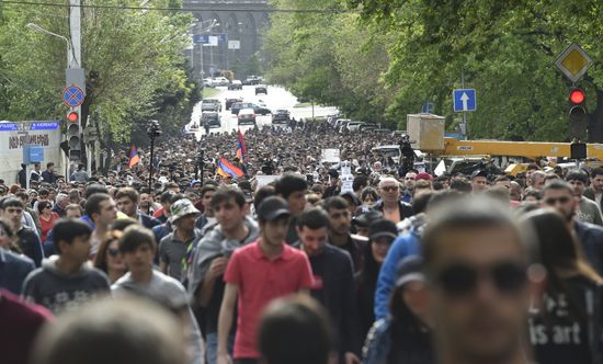 Opposition protests in Yerevan