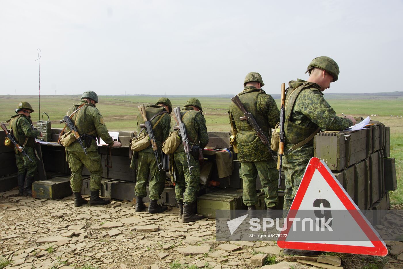 Firearms drill of the People's Militia of the Lugansk People's Republic