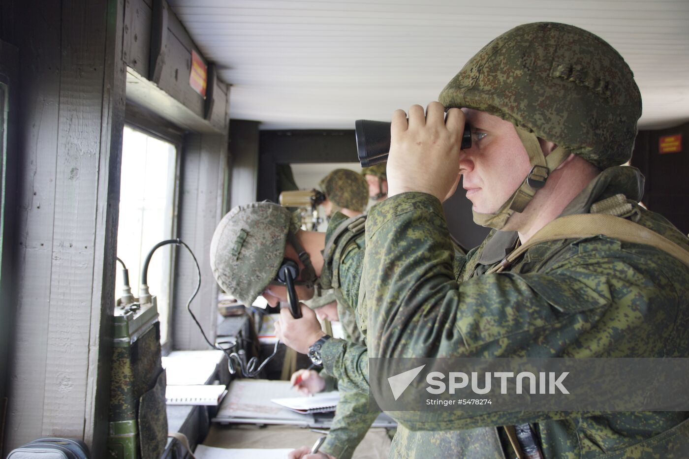 Firearms drill of the People's Militia of the Lugansk People's Republic