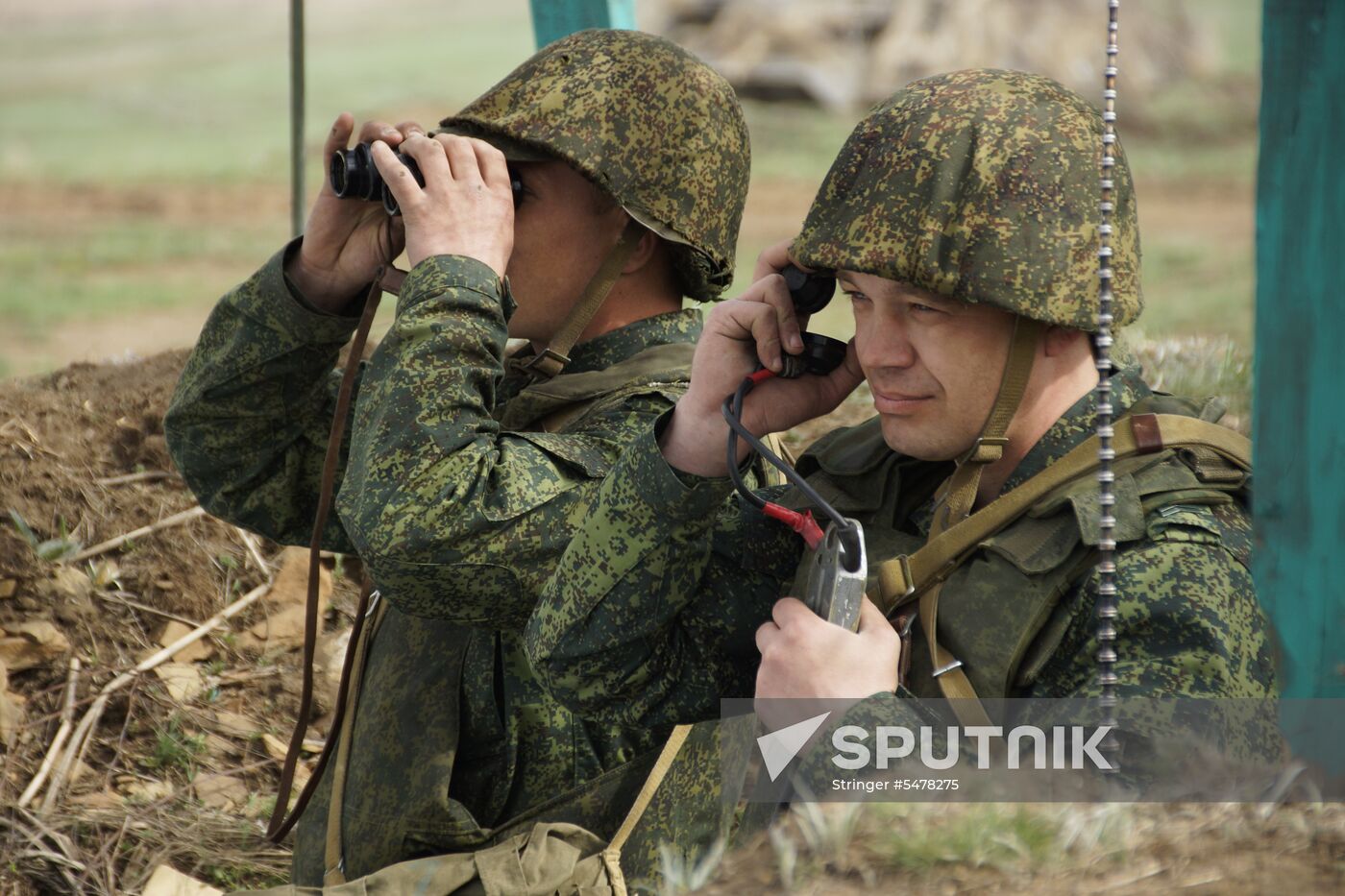 Firearms drill of the People's Militia of the Lugansk People's Republic