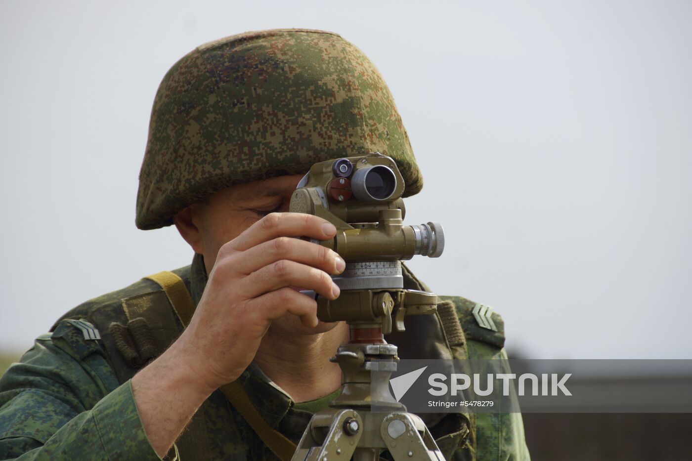 Firearms drill of the People's Militia of the Lugansk People's Republic