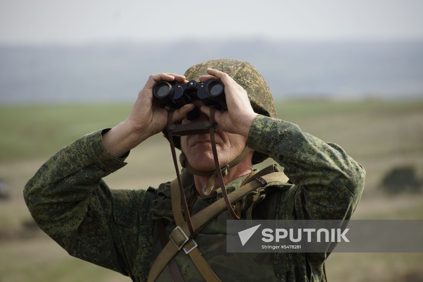 Firearms drill of the People's Militia of the Lugansk People's Republic