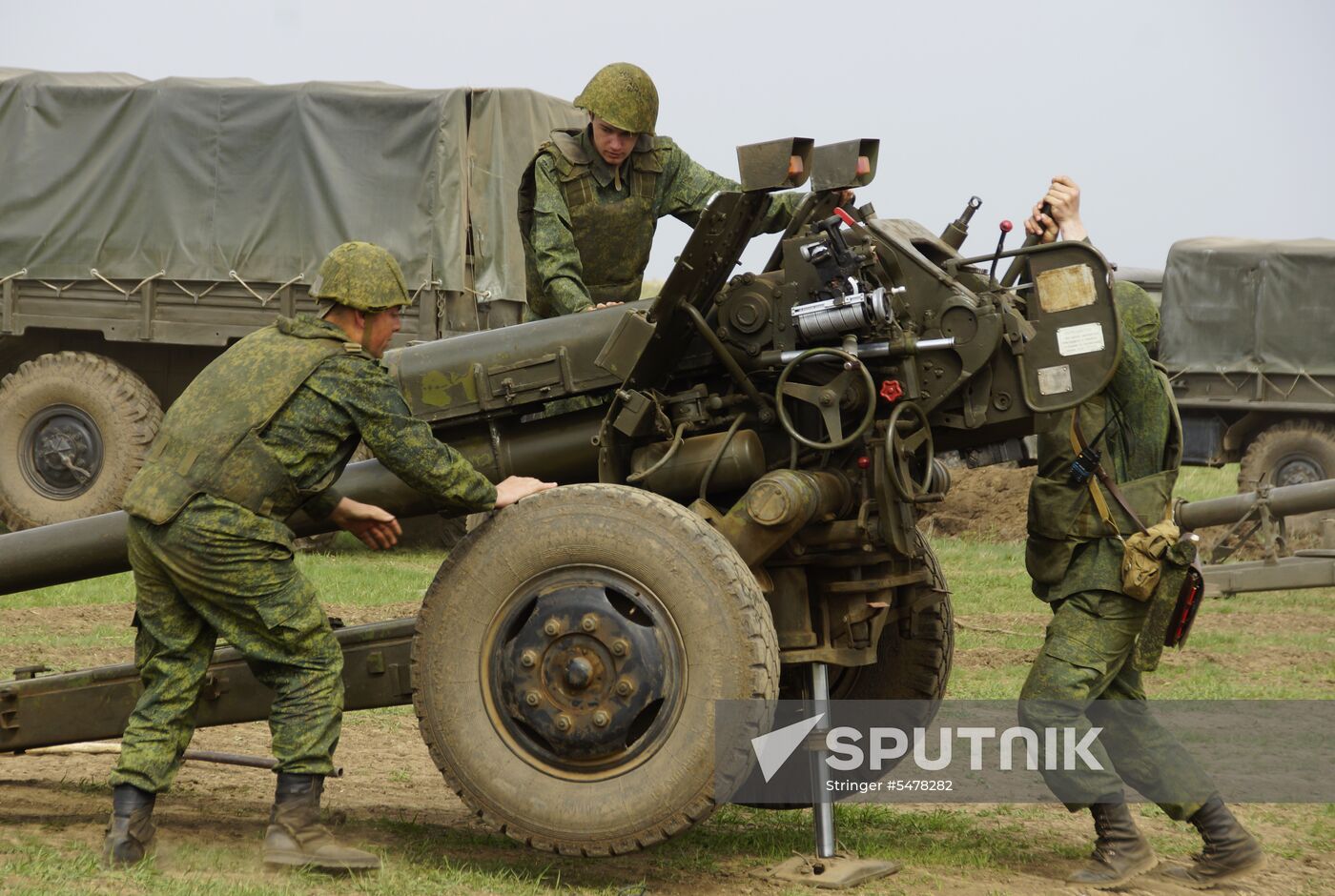 Firearms drill of the People's Militia of the Lugansk People's Republic