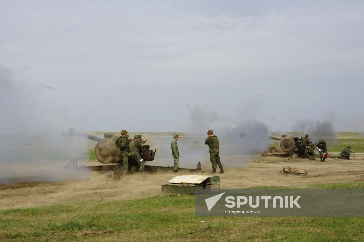 Firearms drill of the People's Militia of the Lugansk People's Republic